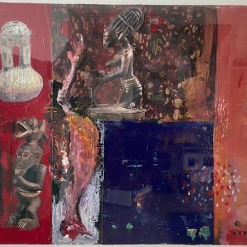 Collage on cardboard, 30 × 40 cm | 12 × 16 in