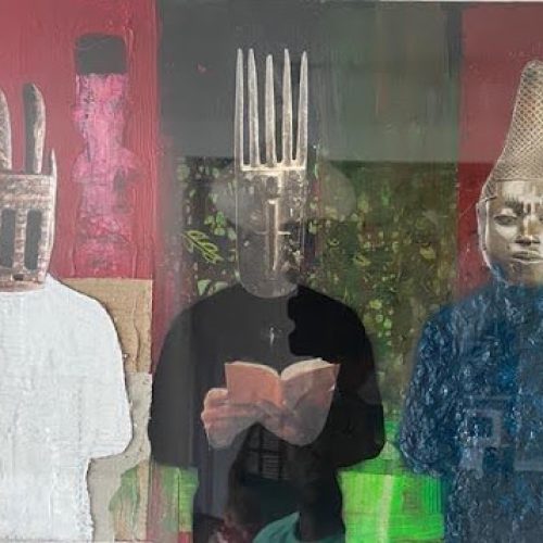 Collage on cardboard, 30 × 40 cm | 12 × 16 in