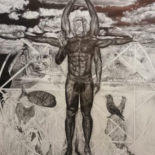 Ballpoint pen on paper, 110 x 150cm | 43,3 x 59 in