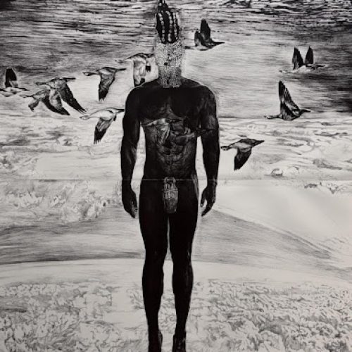 Ballpoint pen on paper, 110 x 150cm | 43,3 x 59 in