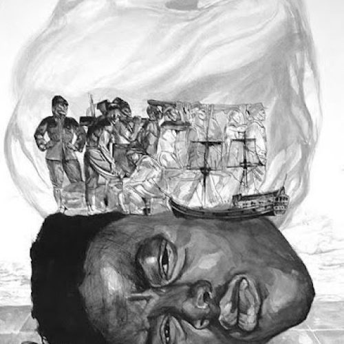 Indian ink on paper,  
90 x 110 cm |35,4 x 43,3 in